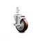 Service Caster 4 Inch Maroon Polyurethane Wheel Swivel 7/8 Inch Square Stem Caster with Brake SCC-SQ20S414-PPUB-MRN-TLB-78 - alternate 1